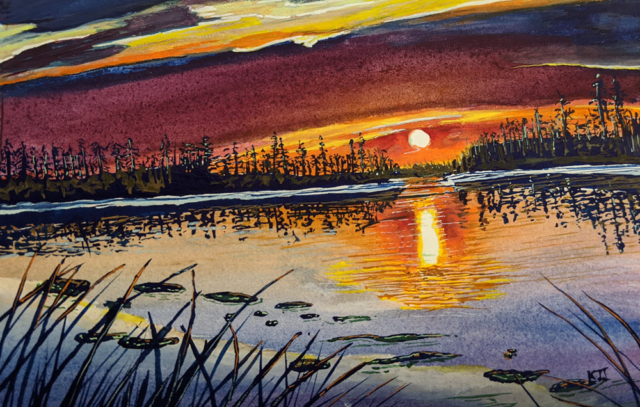 Lake Light SKU 20200114_200 Gouache